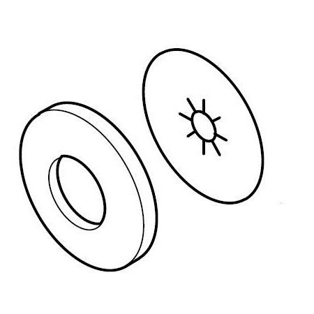 Pfister Pfister Flange Rnd Acry/Wshr Cr 960-801A
